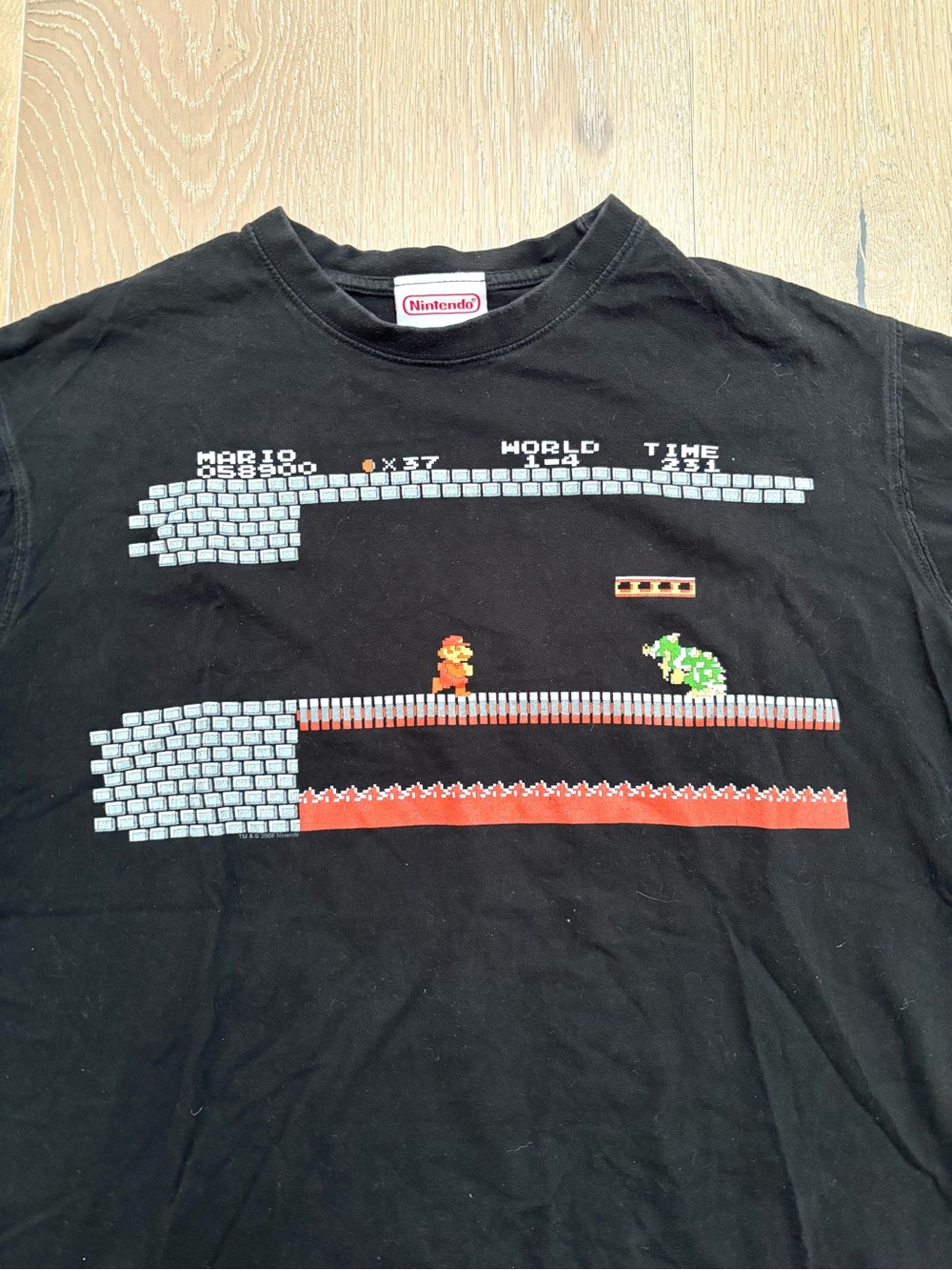 Nintendo Black Super Mario Retro Pixel Tee - Picture 3 of 6
